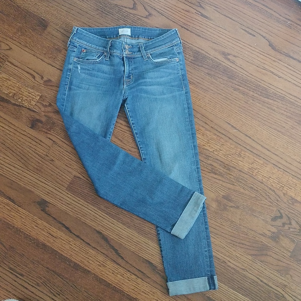 Hudson cuffed cropped jeans size 27